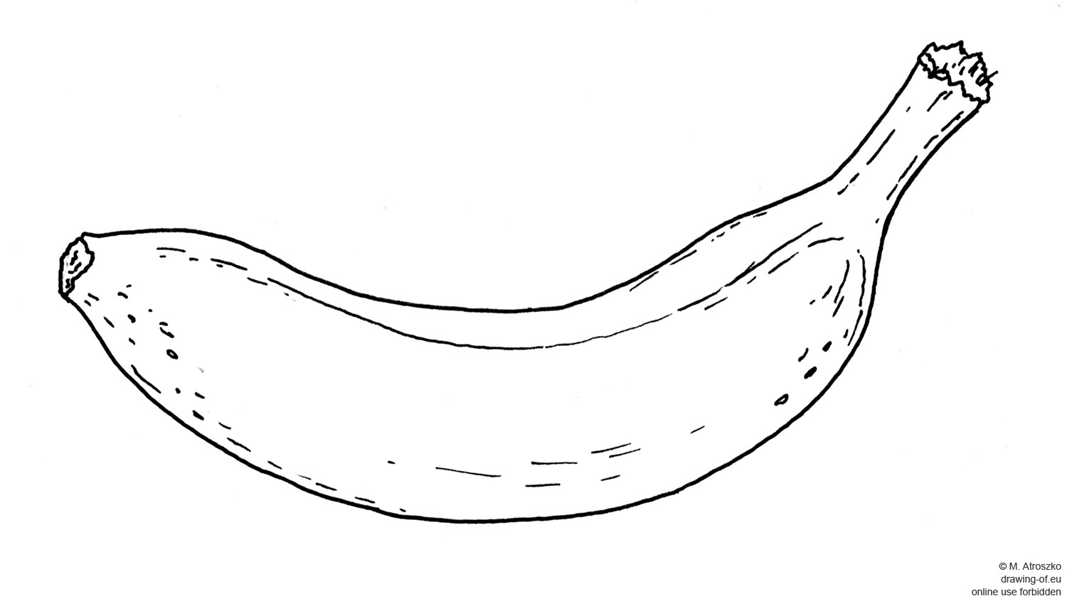 banana drawing