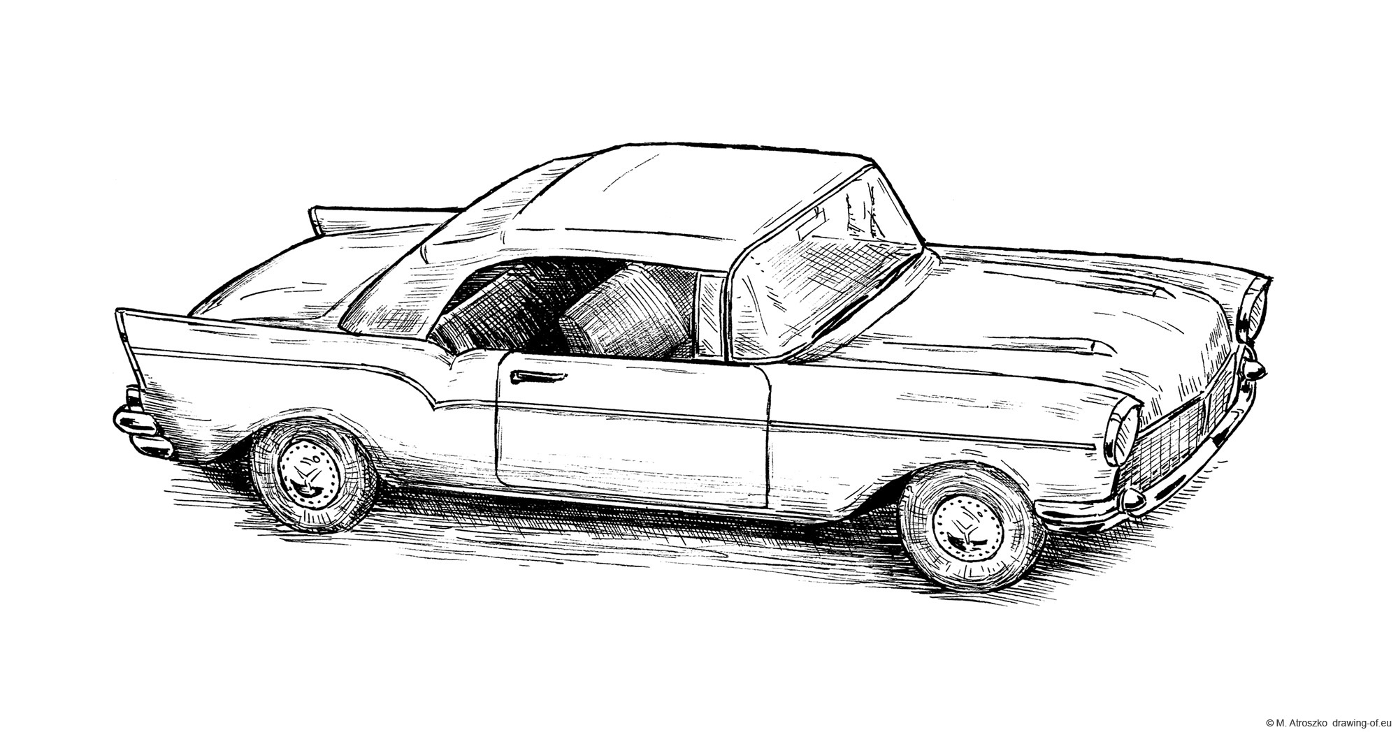 Drawing of chevrolet