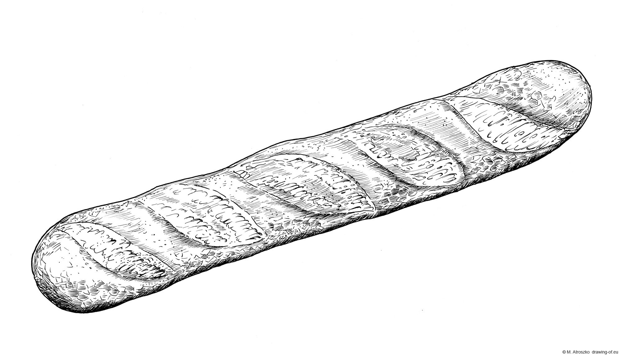 Drawing of baguette