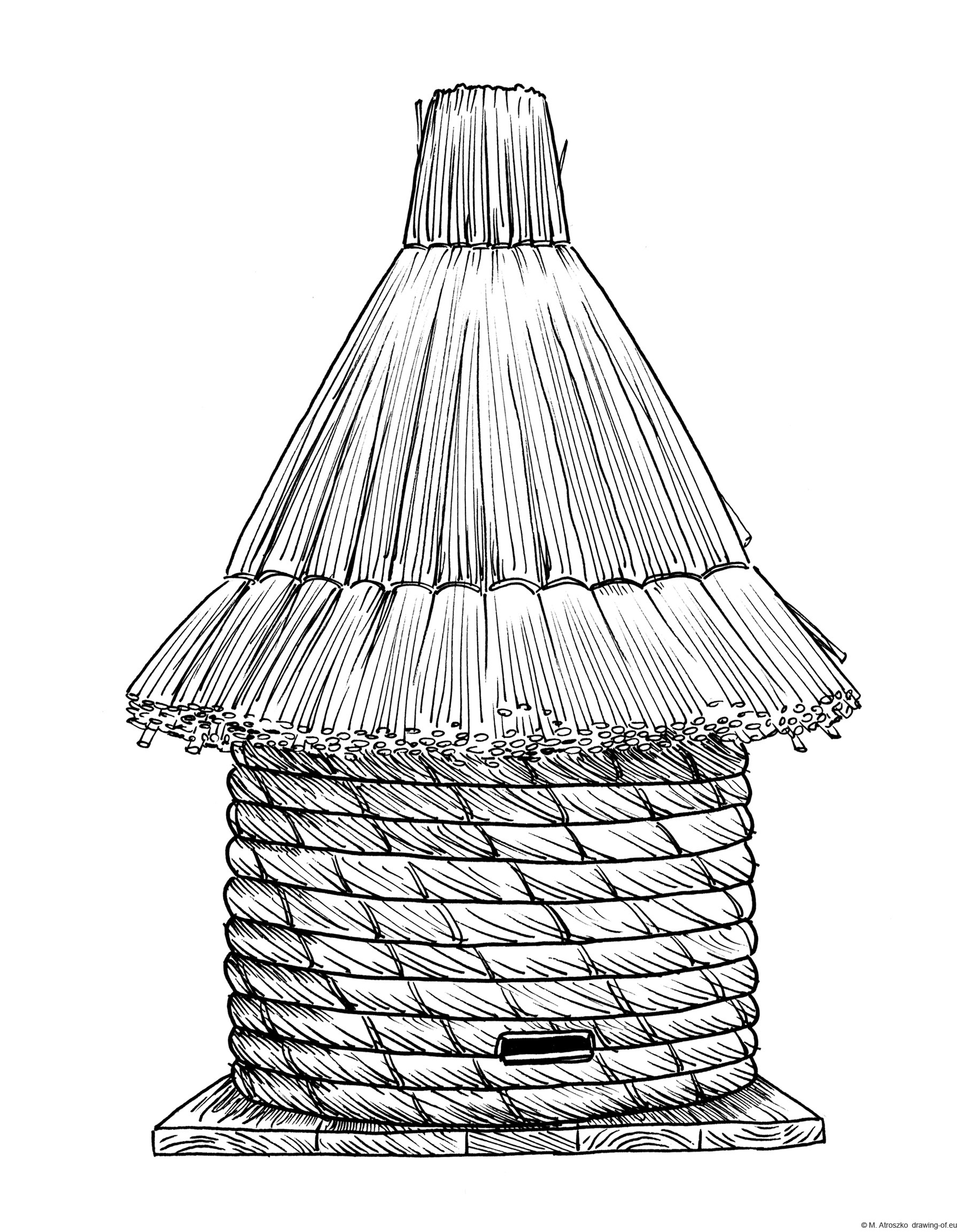 Drawing of beehive