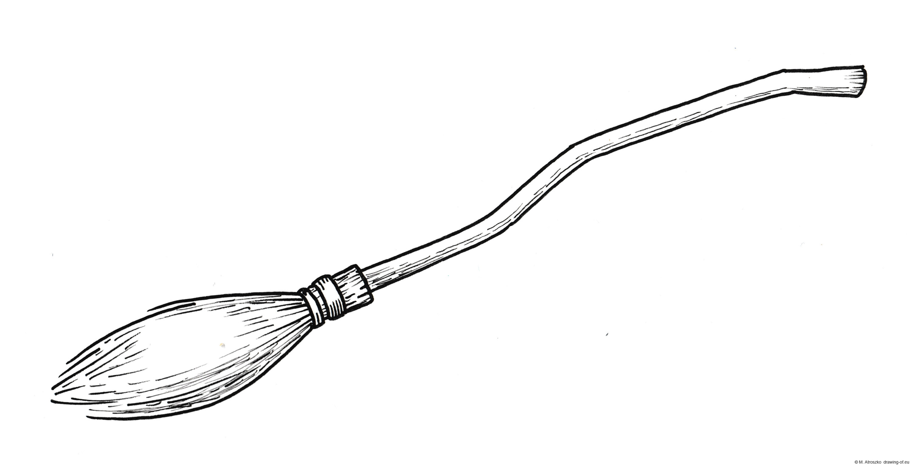 Drawing of broom