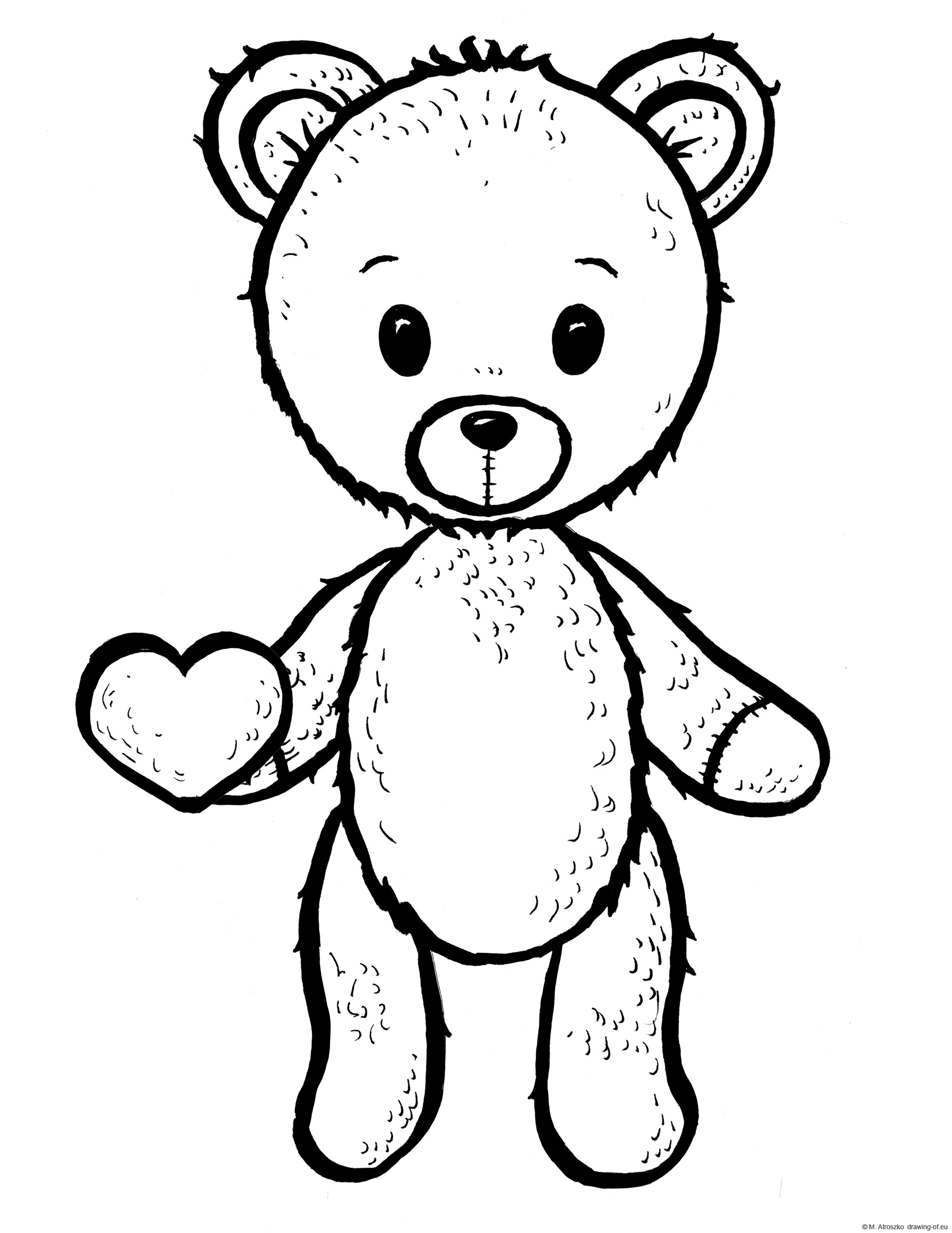 teddy bear draw