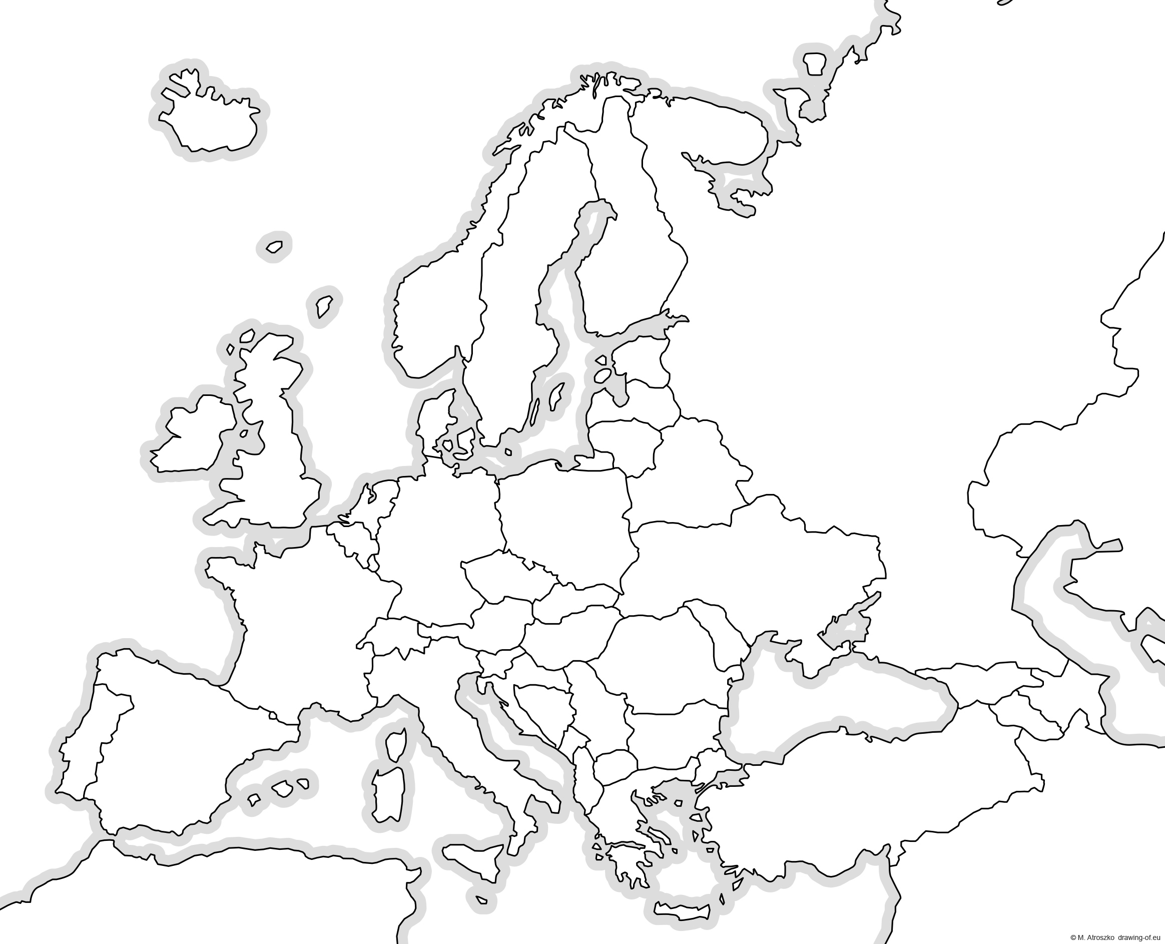 Europe map political