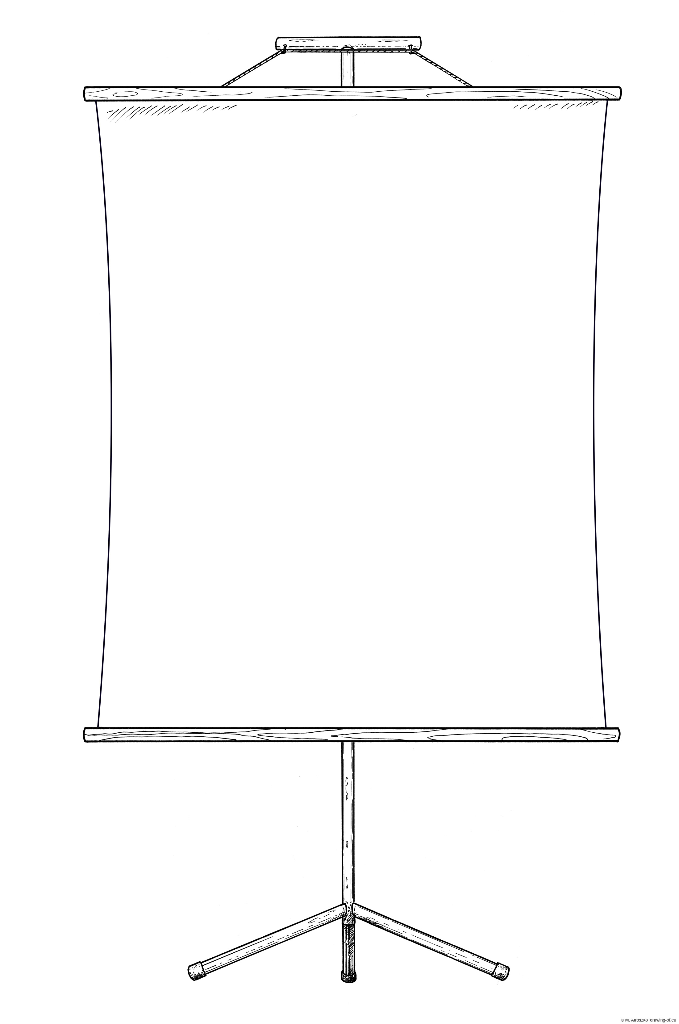 Blank banner - billboard - map on a stand