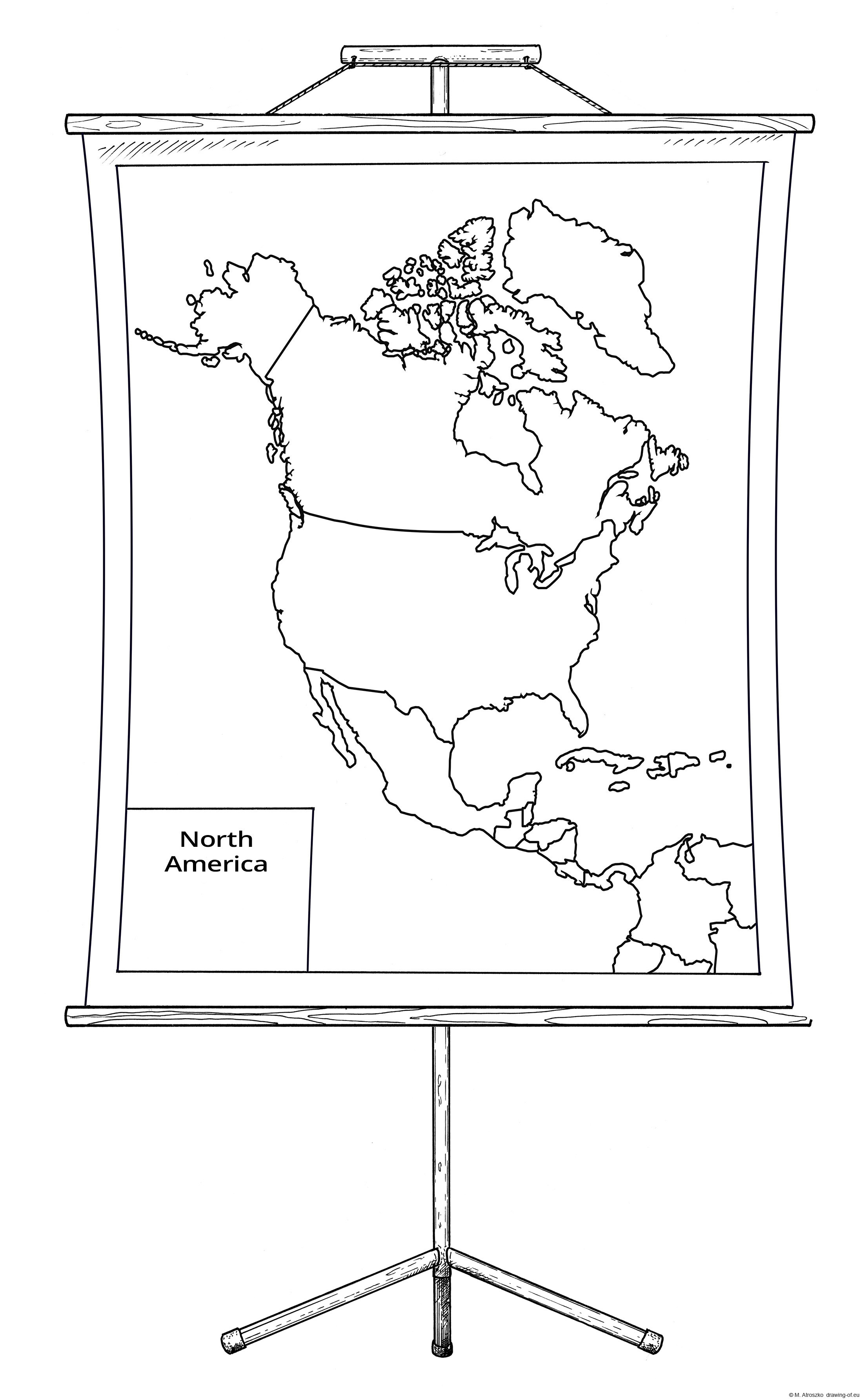 North America stand map
