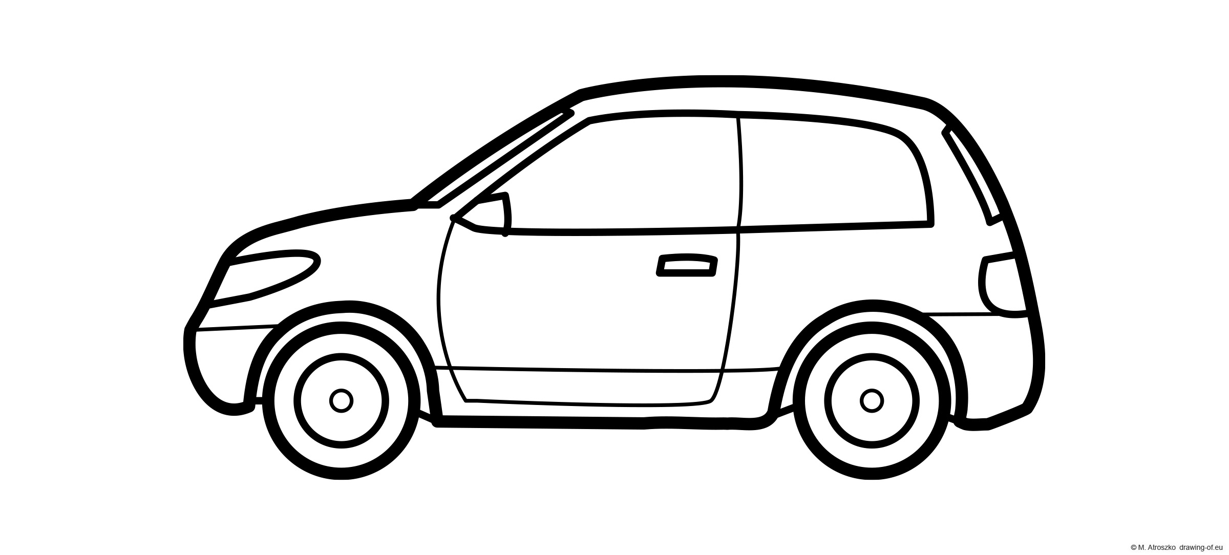 Small car coloring page