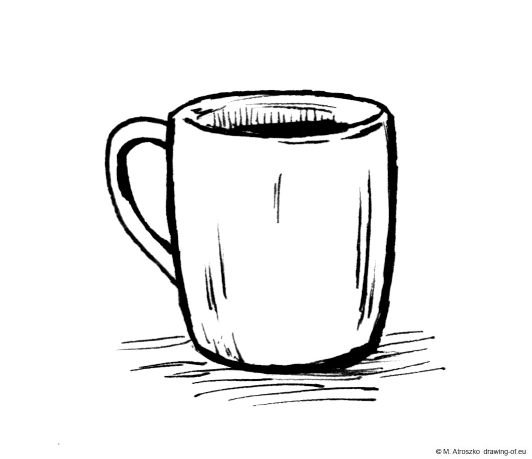 Mug drawing - coffee