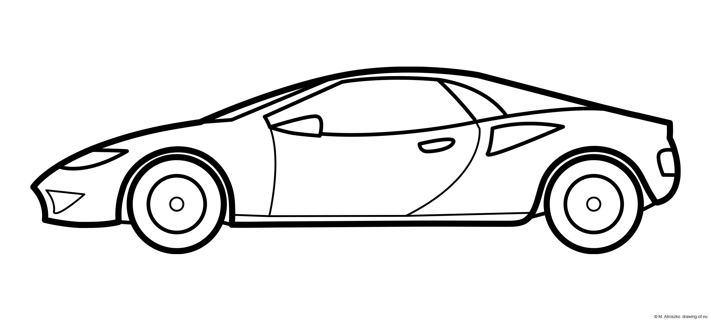 Sport car coloring page