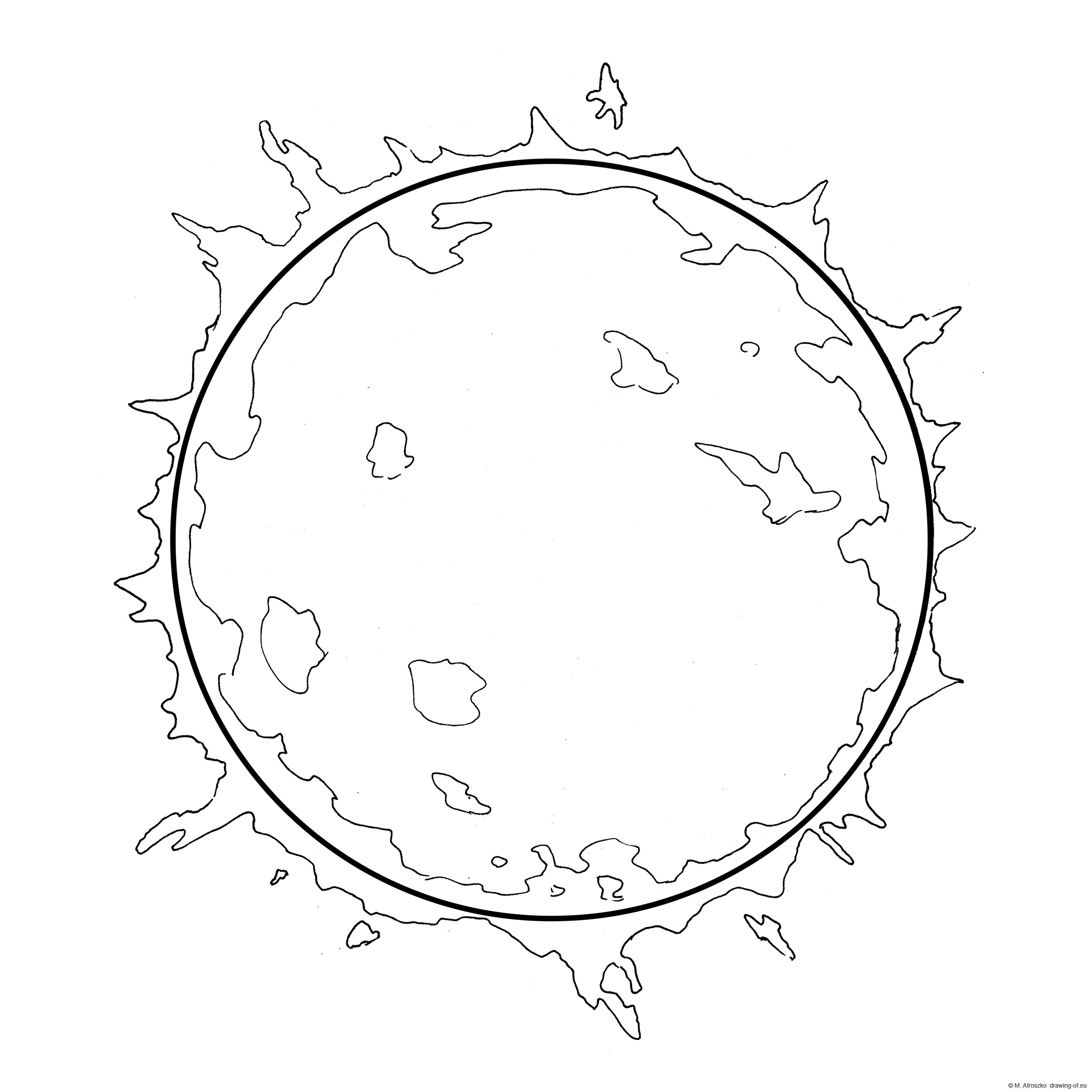 The Sun - coloring page