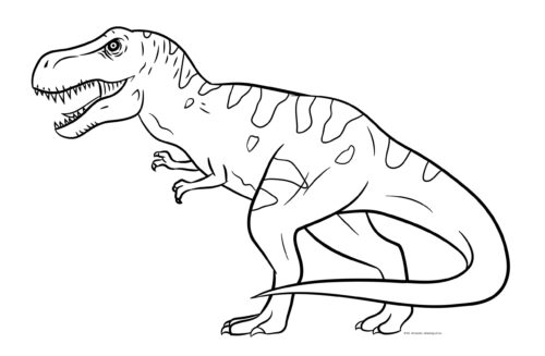 Tyrannosaurus Rex - coloring page