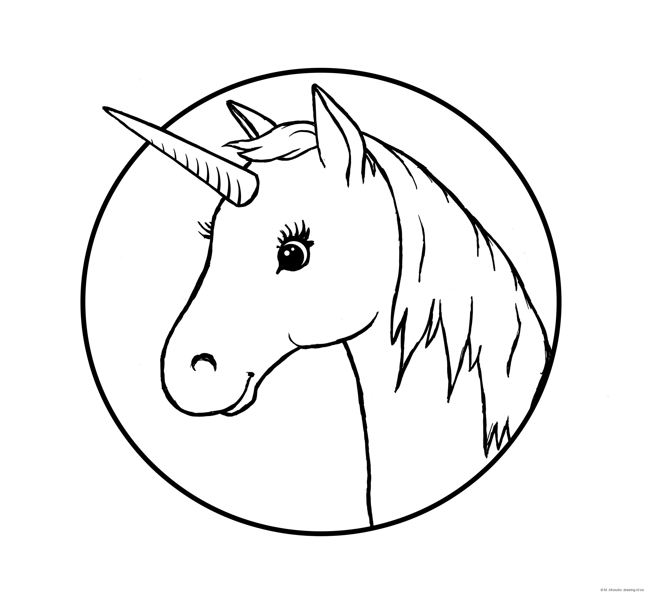 Unicorn - coloring page