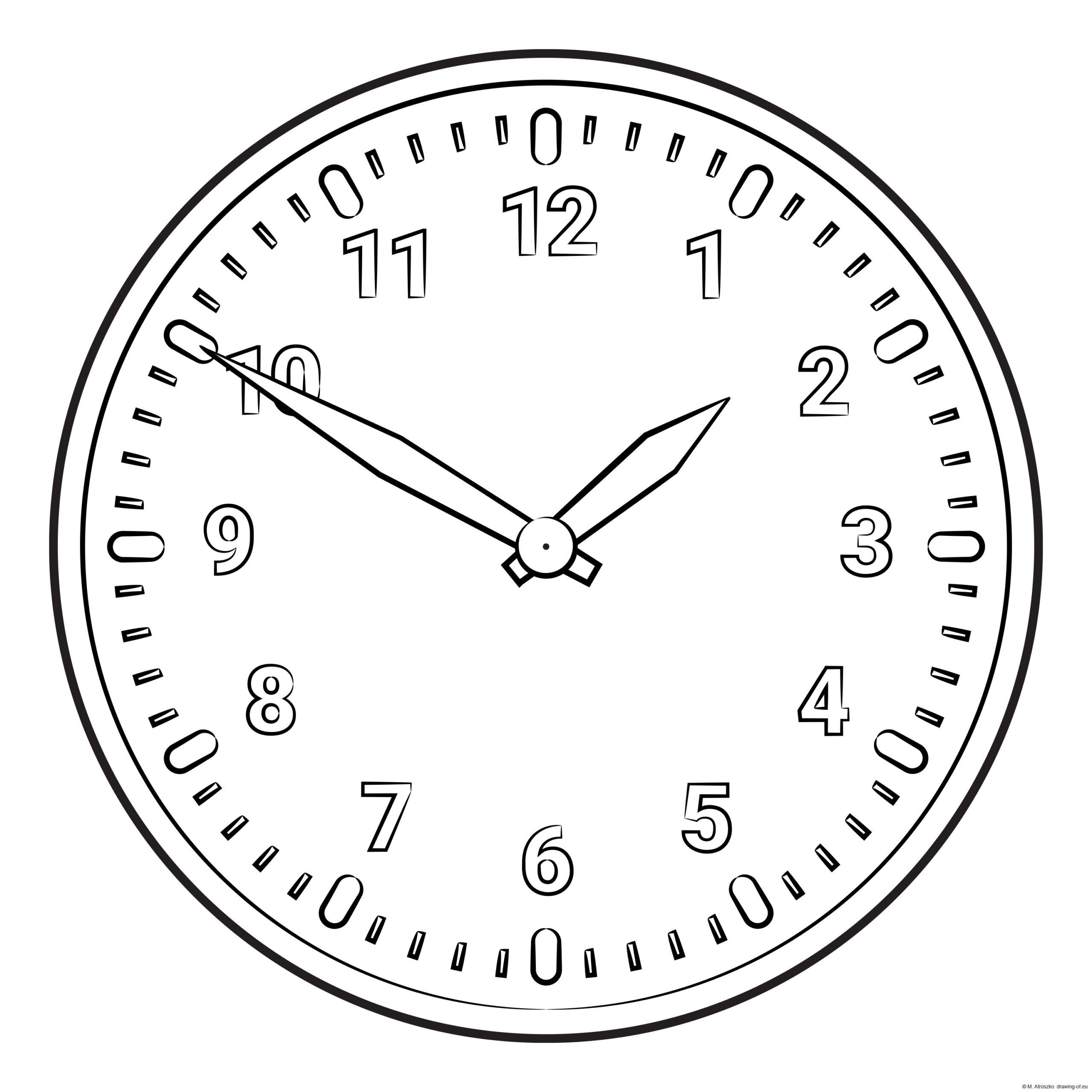 printable clock face
