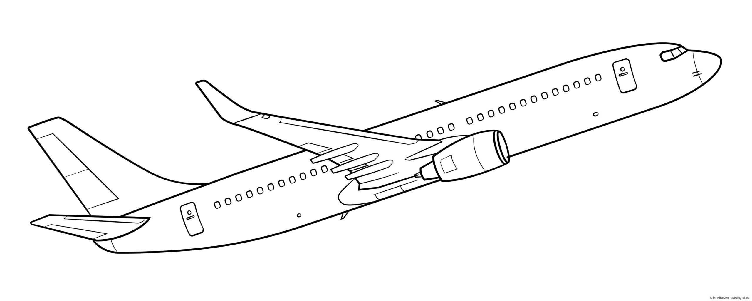 airplane - drawing - illustration