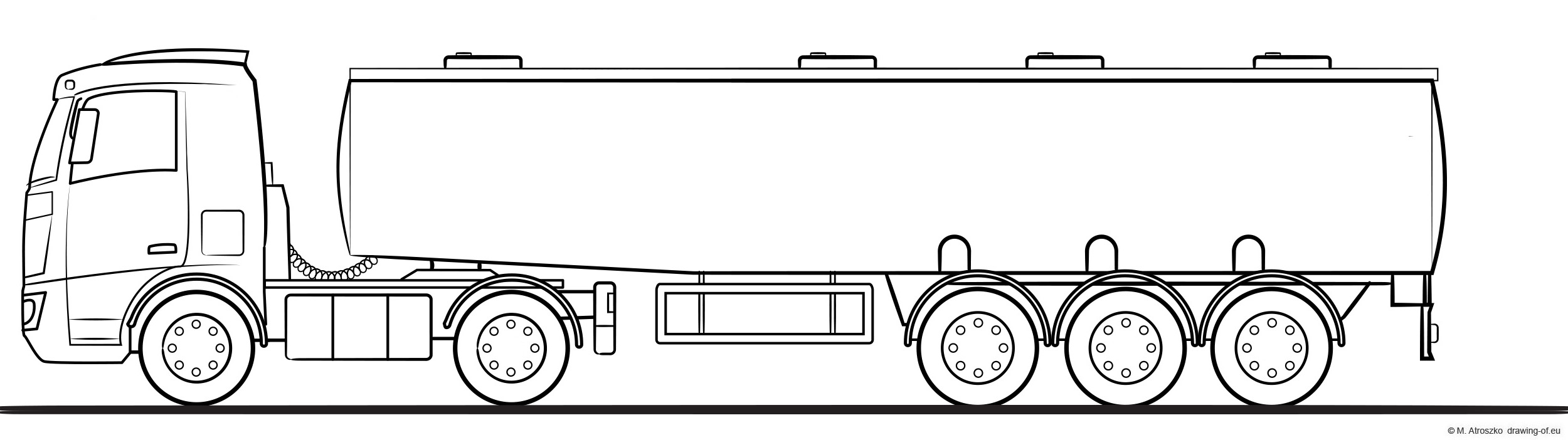tank truck illustration