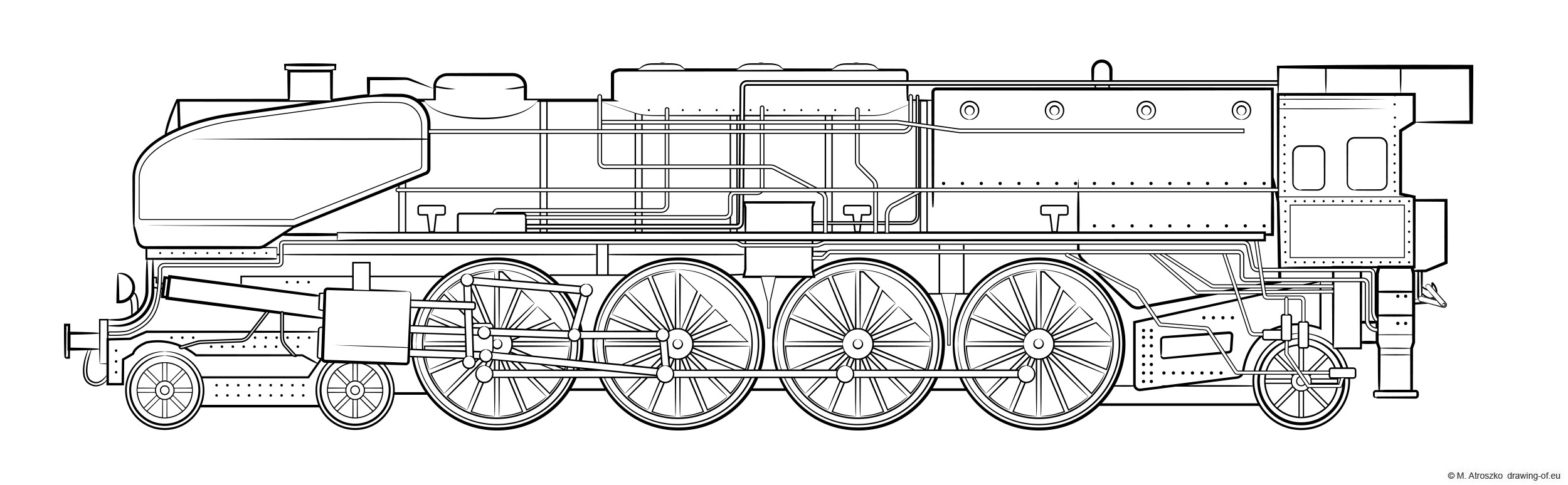 steam locomotive illustration