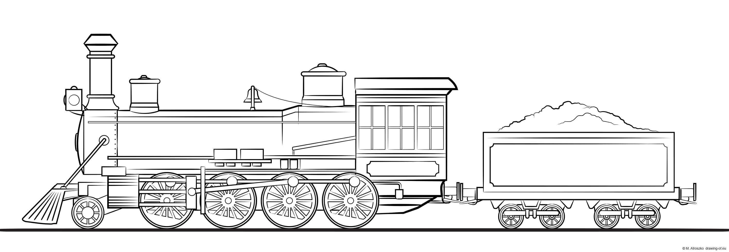 steam train - locomotive with tender